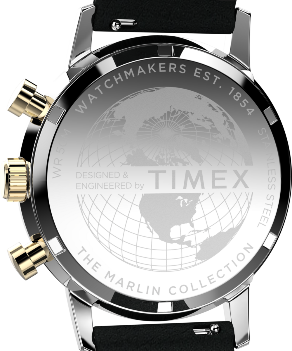 Marlin Chronograph Tachymeter 40mm Leather Strap Watch