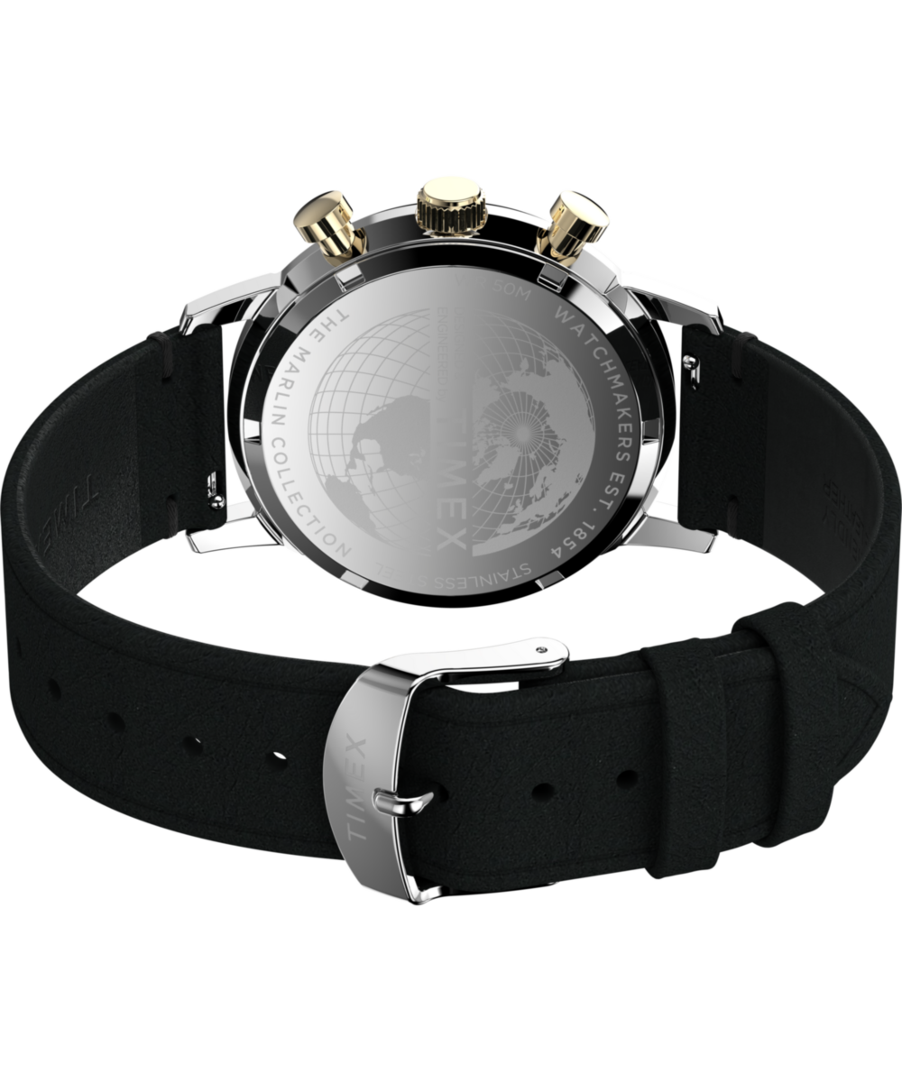 Marlin Chronograph Tachymeter 40mm Leather Strap Watch