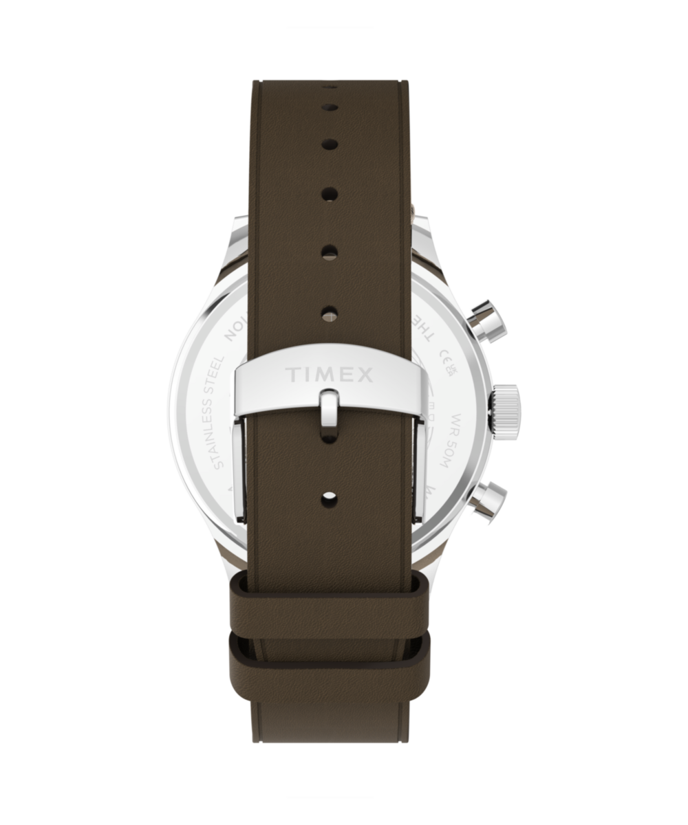 Timex Weekender New England Chronograph 40mm Leather Strap Watch