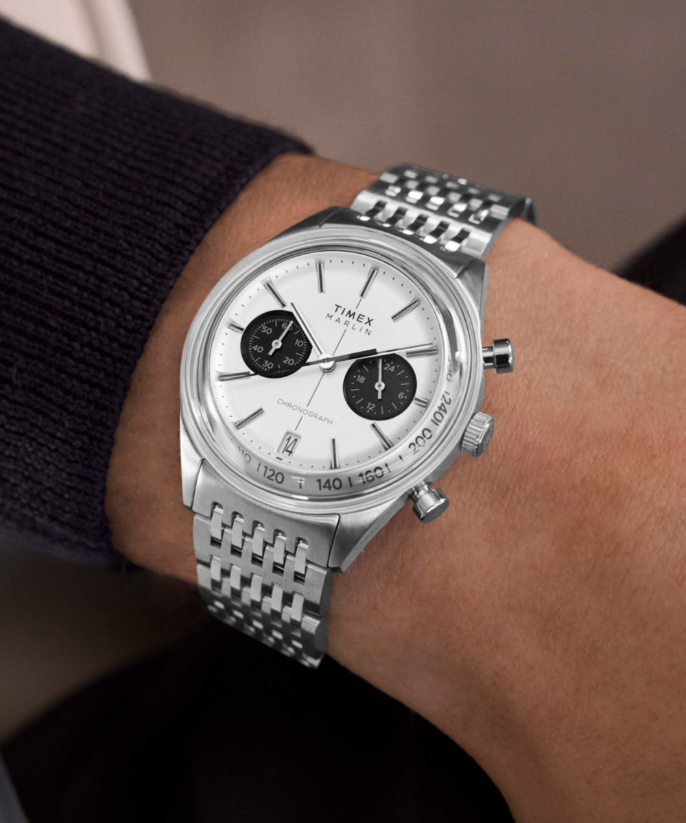 Marlin Jet Quartz Chronograph 40mm Stainless Steel Bracelet Watch