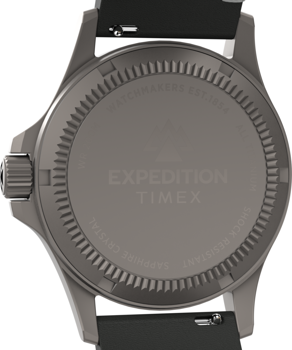 Expedition Titanium 38mm Leather Strap Watch