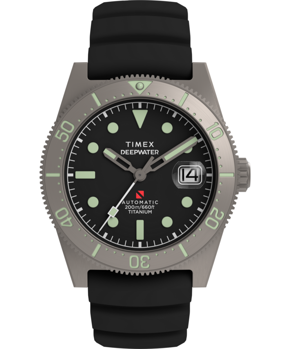 Deepwater Reef 200 Titanium Automatic 41mm Synthetic Rubber Strap Watc