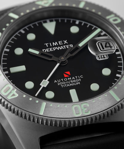 Deepwater Reef 200 Titanium Automatic 41mm Synthetic Rubber Strap Watc