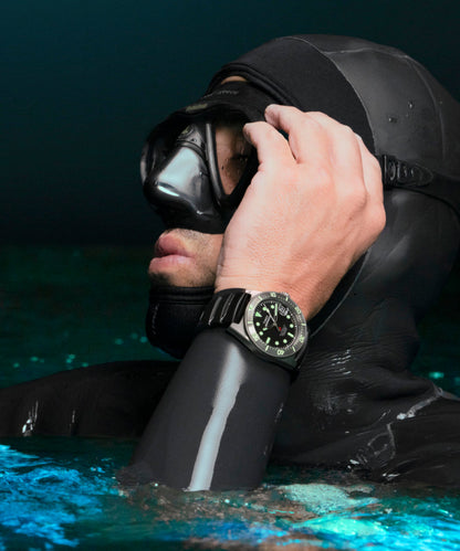 Deepwater Reef 200 Titanium Automatic 41mm Synthetic Rubber Strap Watc