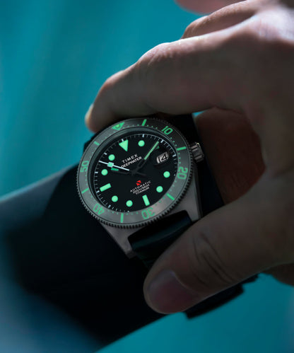 Deepwater Reef 200 Titanium Automatic 41mm Synthetic Rubber Strap Watc
