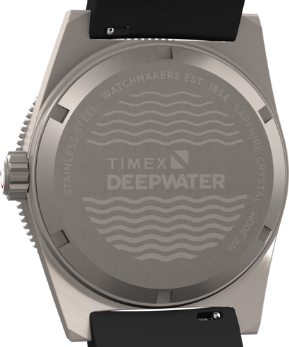 Deepwater Reef 200 Titanium Automatic 41mm Synthetic Rubber Strap Watc