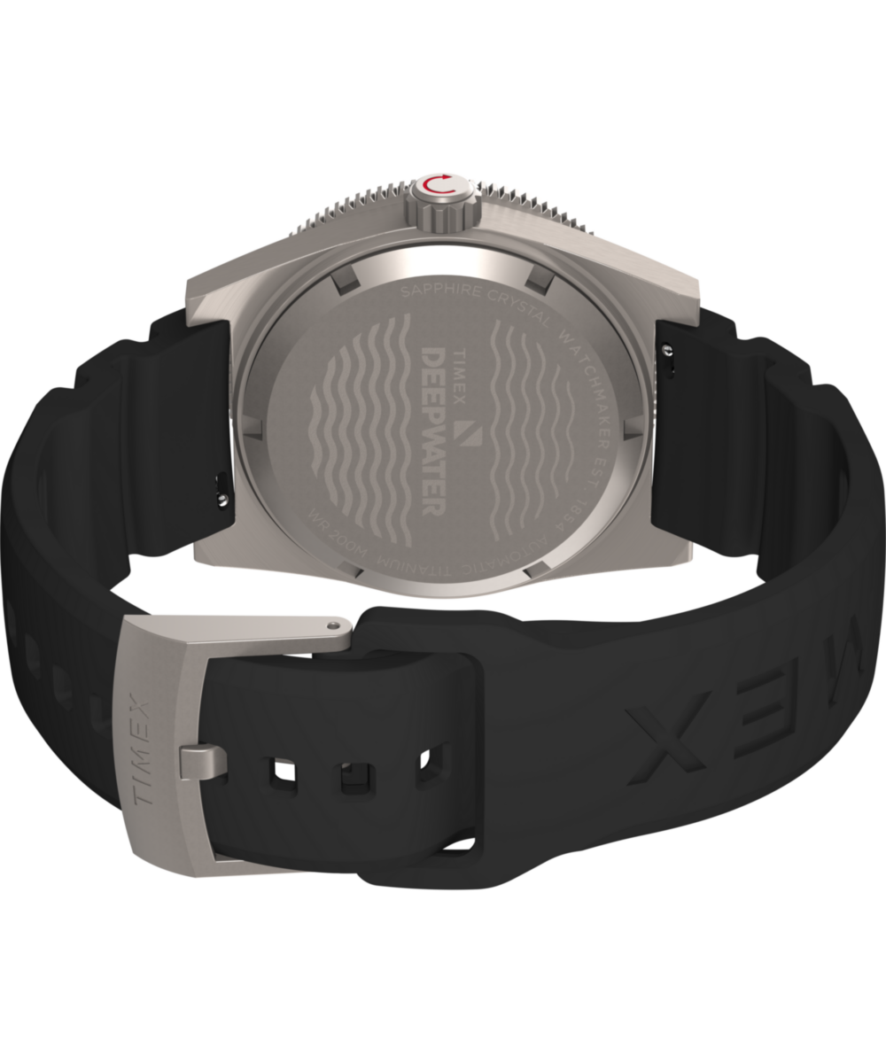 Deepwater Reef 200 Titanium Automatic 41mm Synthetic Rubber Strap Watc