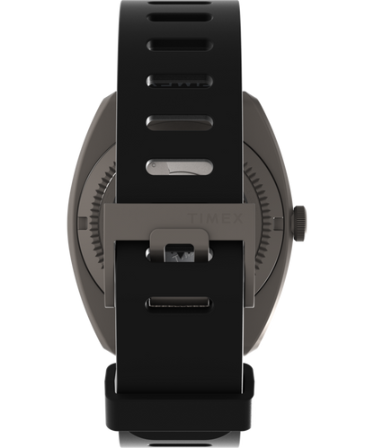 Expedition Pioneer Titanium Automatic GMT 41mm Silicone Strap Watch