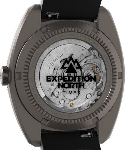 Expedition Pioneer Titanium Automatic GMT 41mm Silicone Strap Watch