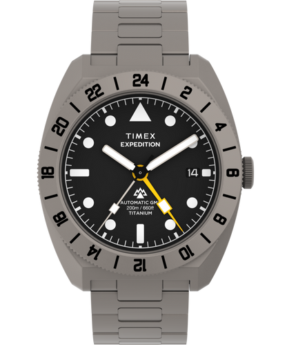 Expedition Pioneer Titanium Automatic GMT 41mm Titanium Bracelet Watc