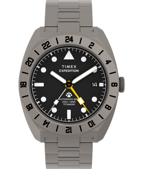 Expedition Pioneer Titanium Automatic GMT 41mm Titanium Bracelet Watc