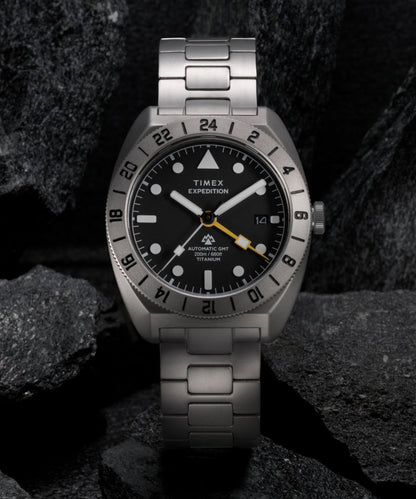 Expedition Pioneer Titanium Automatic GMT 41mm Titanium Bracelet Watc