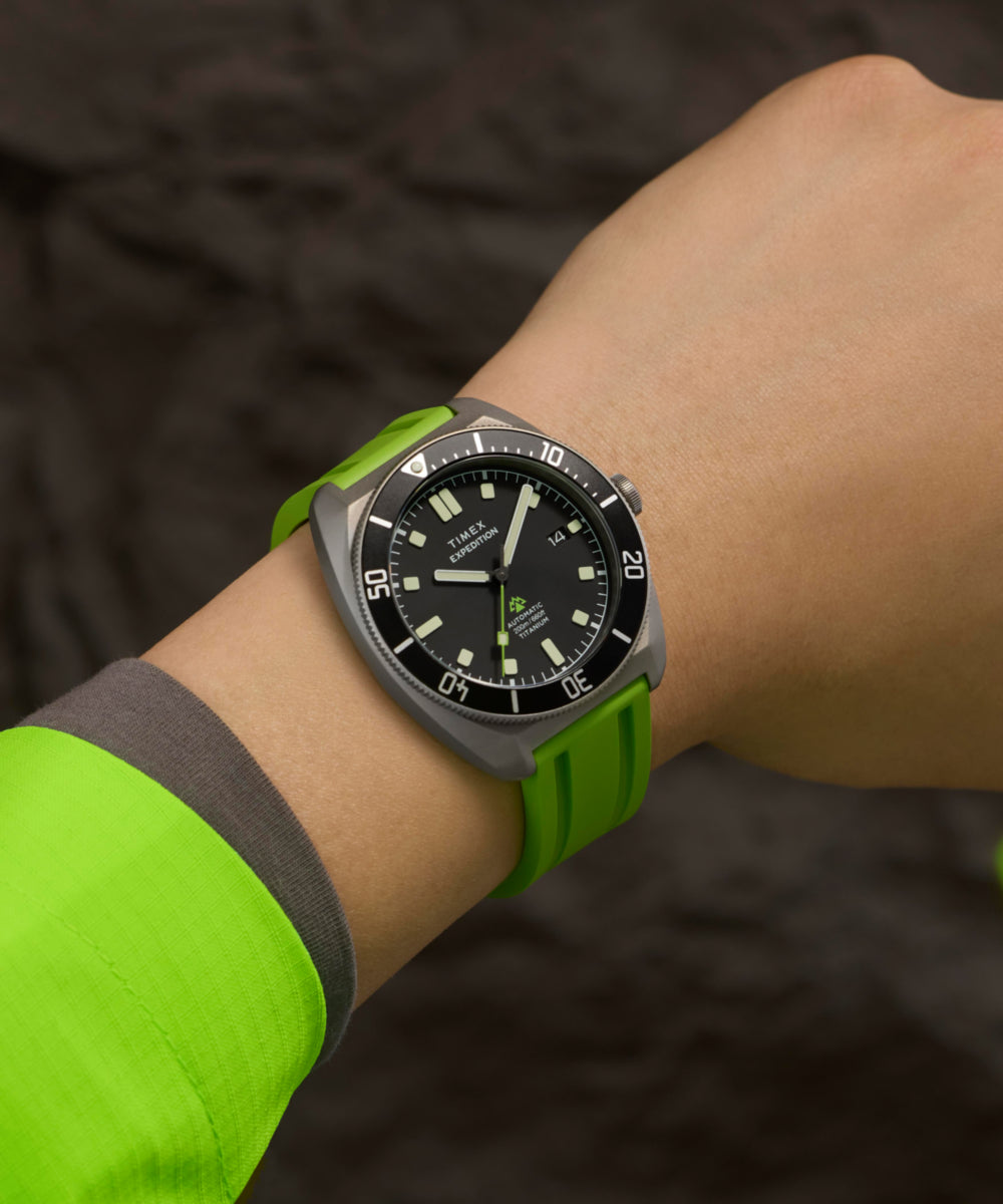 Expedition Pioneer Titanium Automatic 41mm HNBR Synthetic Rubber Stra