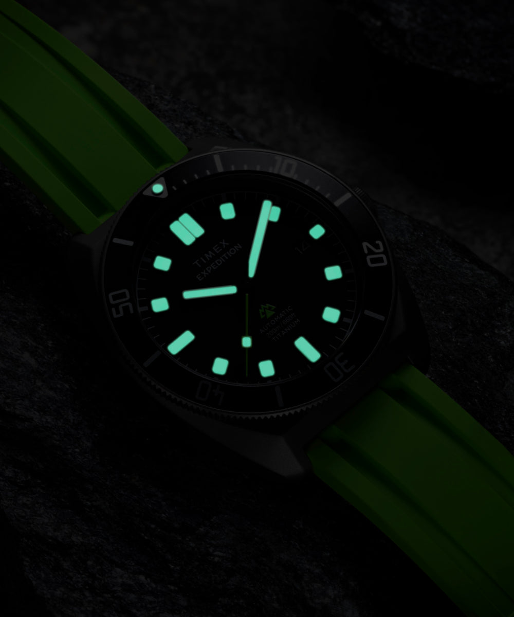 Expedition Pioneer Titanium Automatic 41mm HNBR Synthetic Rubber Stra