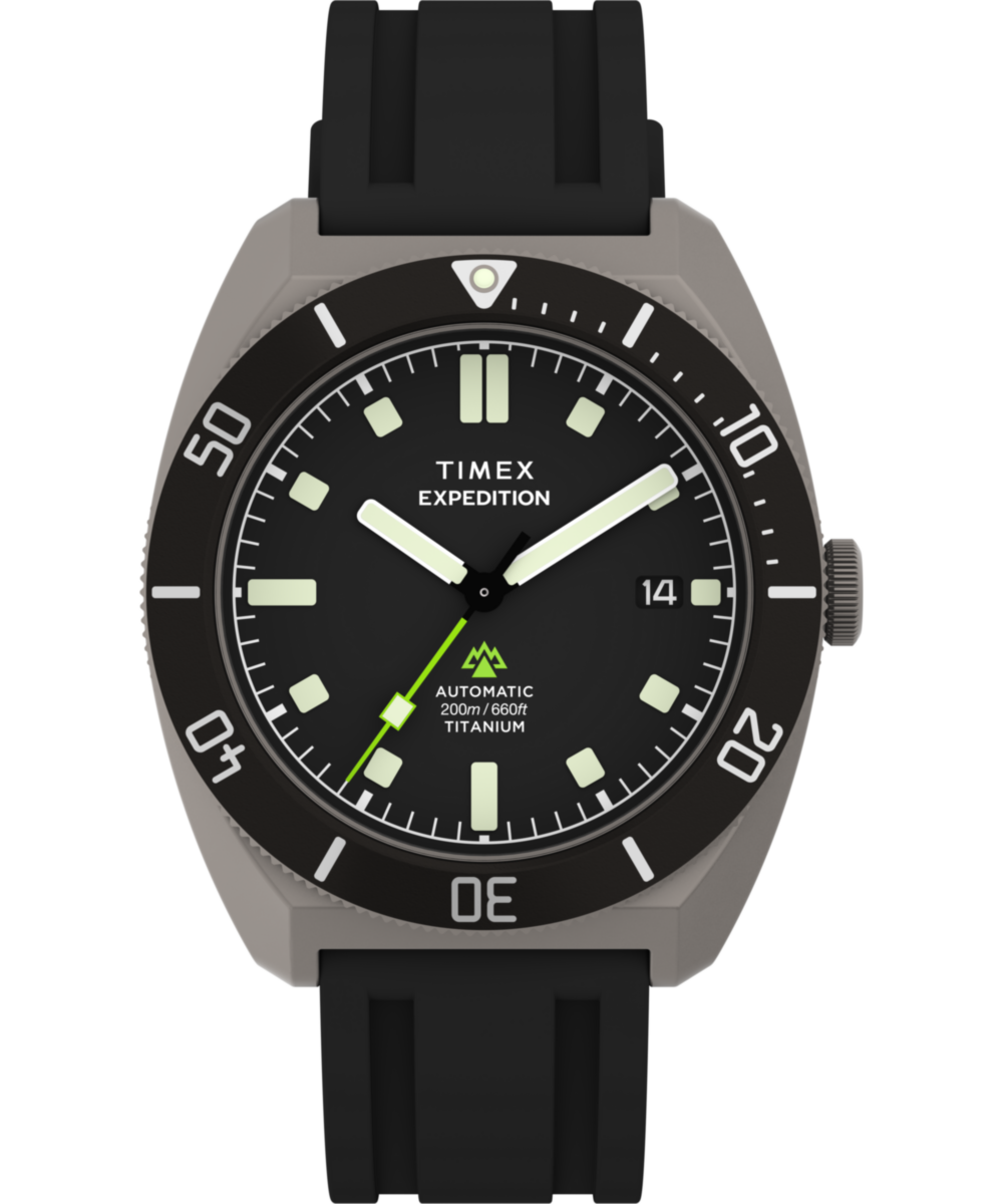 Expedition Pioneer Titanium Automatic 41mm HNBR Synthetic Rubber Stra