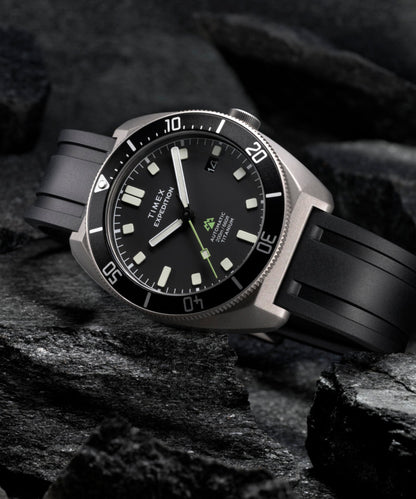 Expedition Pioneer Titanium Automatic 41mm HNBR Synthetic Rubber Stra
