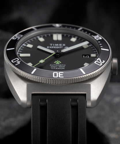 Expedition Pioneer Titanium Automatic 41mm HNBR Synthetic Rubber Stra