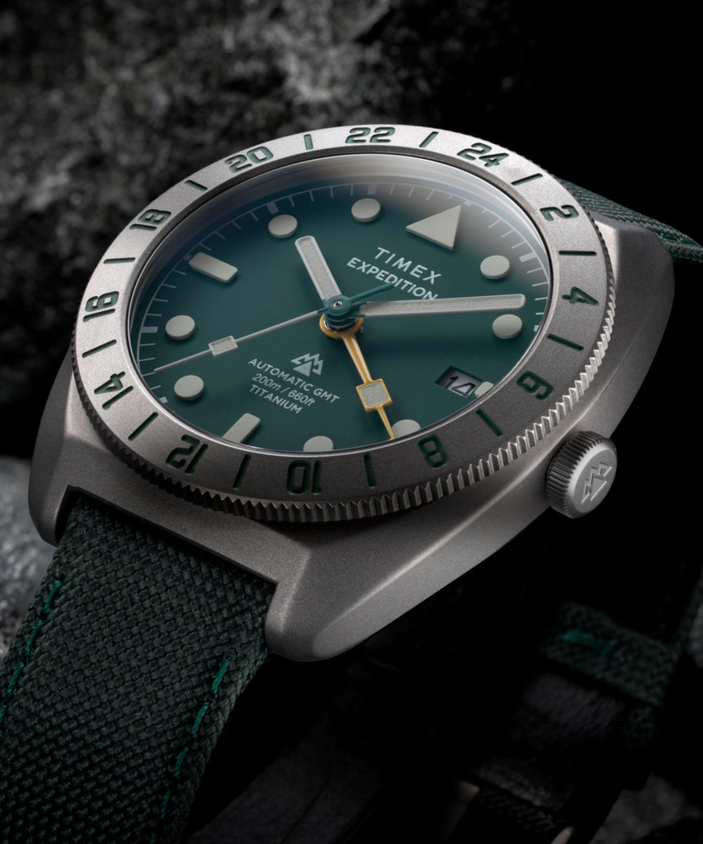 Expedition Pioneer Titanium Automatic GMT 41mm Fabric Strap Watch