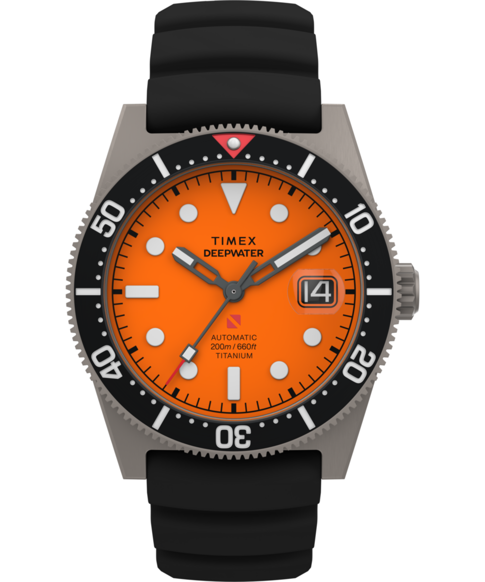 Deepwater Reef 200 Titanium Automatic 41mm Synthetic Rubber Strap Watc