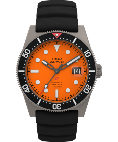 Deepwater Reef 200 Titanium Automatic 41mm Synthetic Rubber Strap Watc