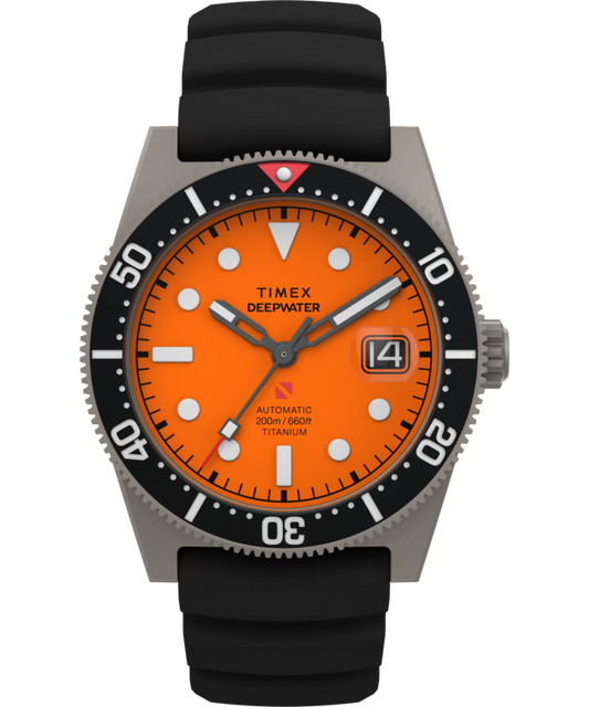 Deepwater Reef 200 Titanium Automatic 41mm Synthetic Rubber Strap Watc