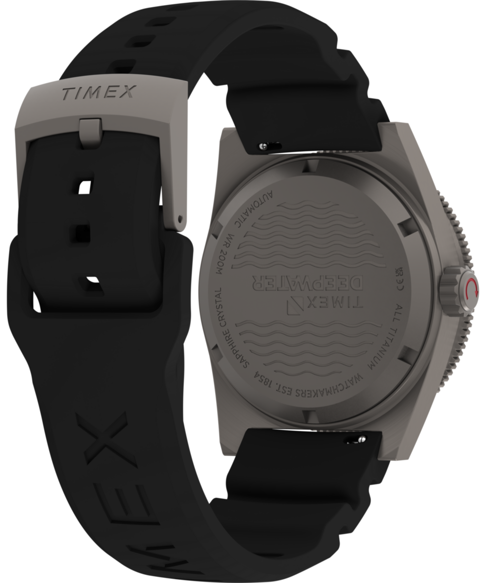 Deepwater Reef 200 Titanium Automatic 41mm Synthetic Rubber Strap Watc