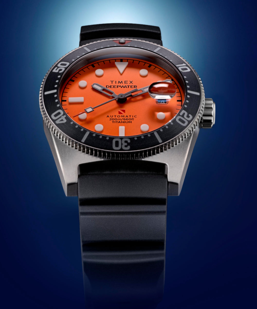 Deepwater Reef 200 Titanium Automatic 41mm Synthetic Rubber Strap Watc