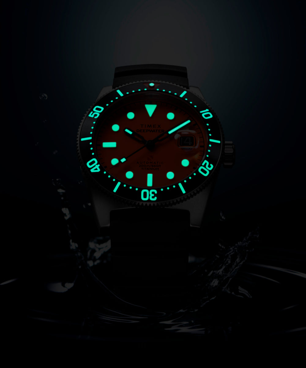 Deepwater Reef 200 Titanium Automatic 41mm Synthetic Rubber Strap Watc