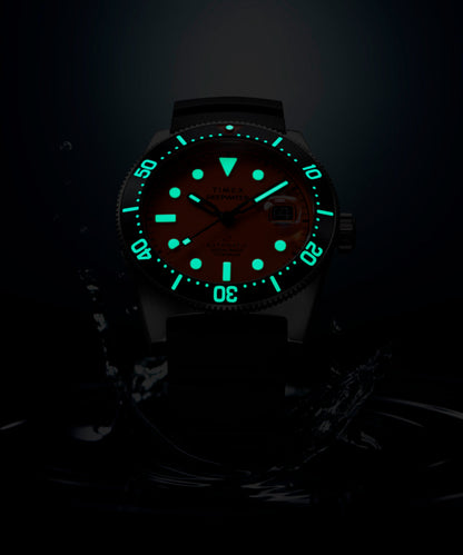 Deepwater Reef 200 Titanium Automatic 41mm Synthetic Rubber Strap Watc