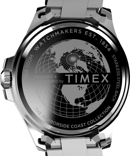 Harborside Coast 43mm Stainless Steel Bracelet Watch