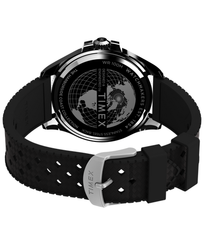 Harborside Coast 44mm Synthetic Rubber Strap Watch