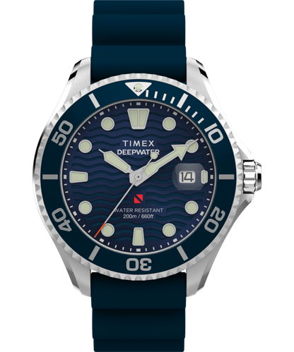 Deepwater Meridian 200 44mm Synthetic Rubber Strap Watch