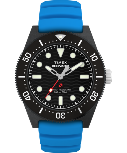 Deepwater Reef 200 XCF 43mm Synthetic Rubber Strap Watch