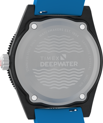 Deepwater Reef 200 XCF 43mm Synthetic Rubber Strap Watch