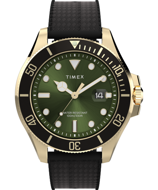 Harborside Coast 44mm Synthetic Rubber Strap Watch