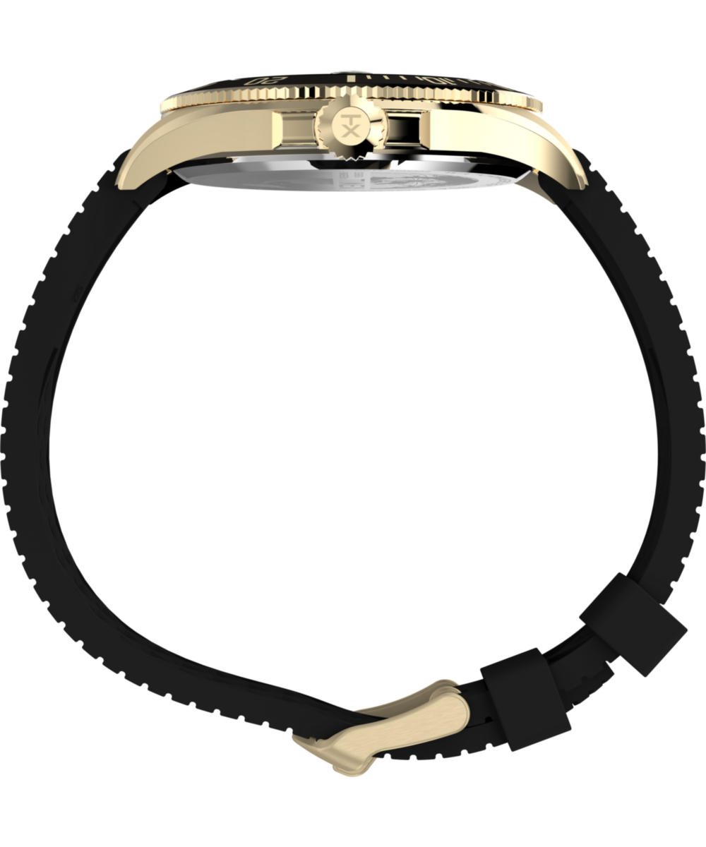 Harborside Coast 44mm Synthetic Rubber Strap Watch