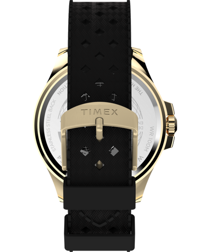 Harborside Coast 44mm Synthetic Rubber Strap Watch