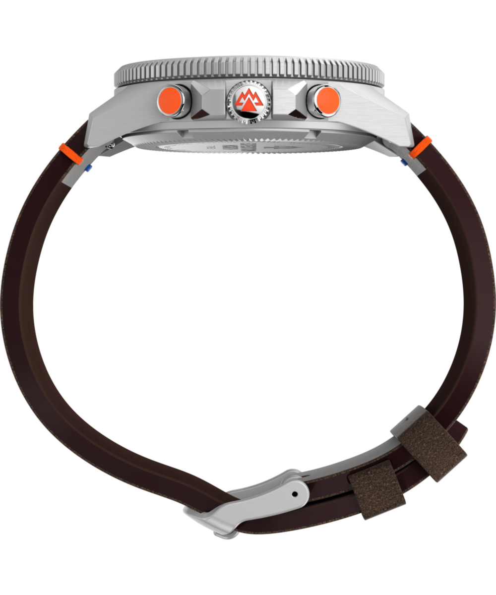 Expedition Tide-Temp-Compass 43mm Eco-Friendly Leather Strap Watch