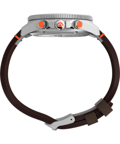 Expedition Tide-Temp-Compass 43mm Eco-Friendly Leather Strap Watch