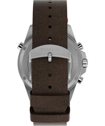 Expedition Tide-Temp-Compass 43mm Eco-Friendly Leather Strap Watch