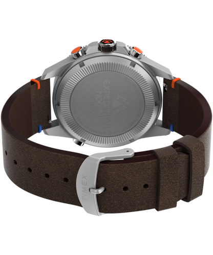 Expedition Tide-Temp-Compass 43mm Eco-Friendly Leather Strap Watch