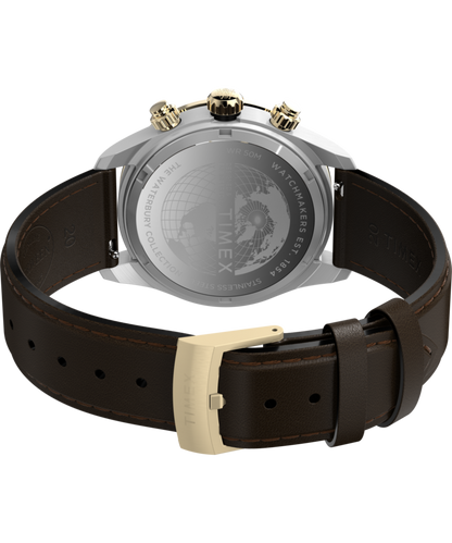 Waterbury Heritage Chronograph 39mm Leather Strap Watch