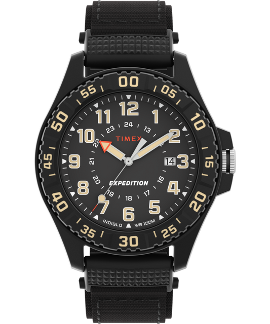 Expedition Acadia Rugged 42mm Mixed Material Fabric Strap Watch