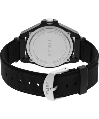 Expedition Acadia Rugged 42mm Mixed Material Fabric Strap Watch