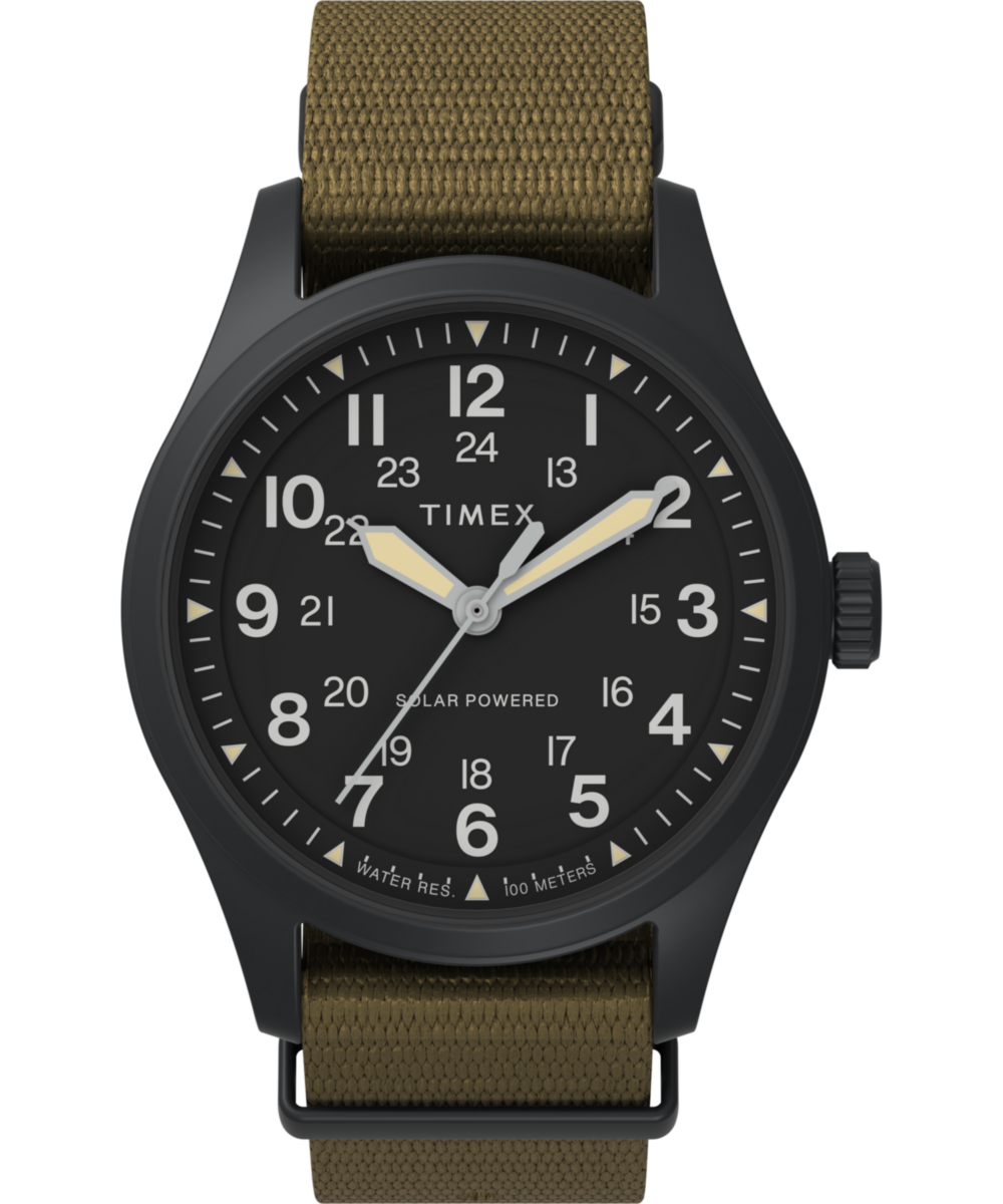 Expedition Field Post Solar 36mm Recycled Fabric Strap Watch