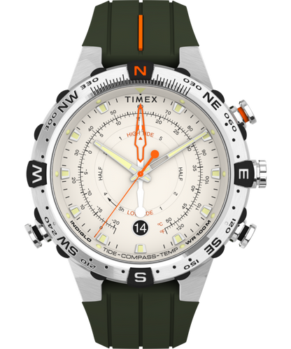 Expedition Tide-Temp-Compass 45mm Silicone Strap Watch