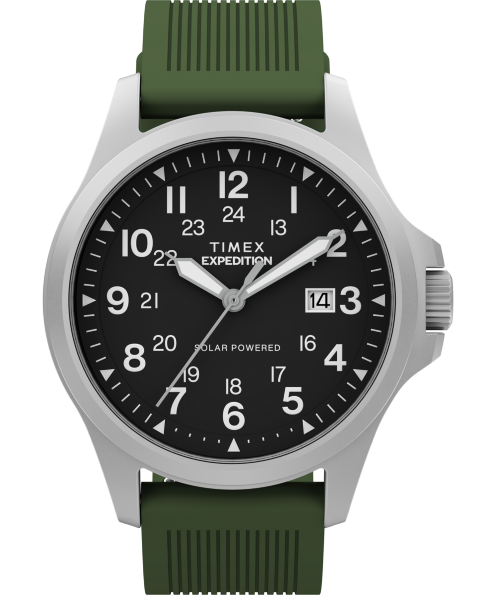 Expedition Field Post Solar 41mm Silicone Strap Watch