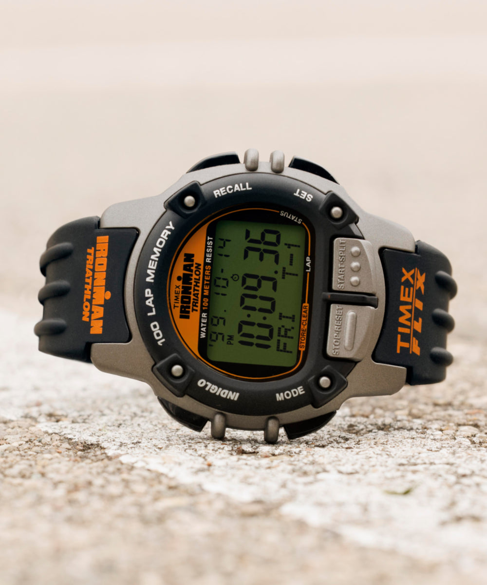 TIMEX IRONMAN Flix 100 Lap 42mm PU Strap Watch