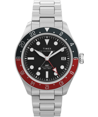 Waterbury Heritage Automatic GMT 41.5mm Stainless Steel Bracelet Watch