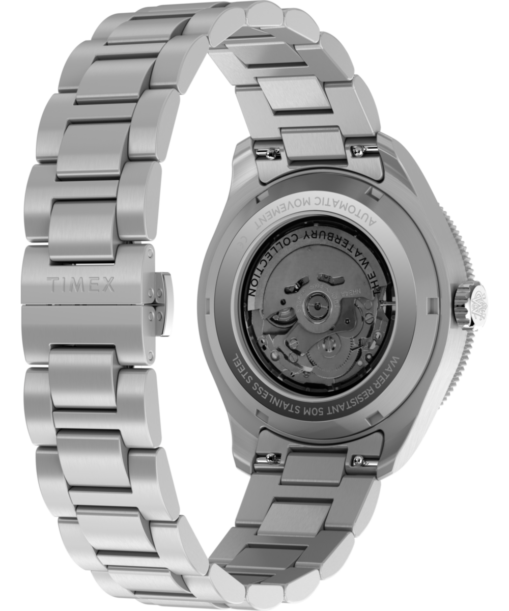 Waterbury Heritage Automatic GMT 41.5mm Stainless Steel Bracelet Watch